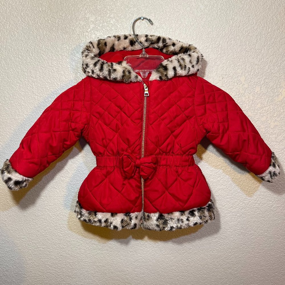 Pistachio 2T Red Leopard Coat